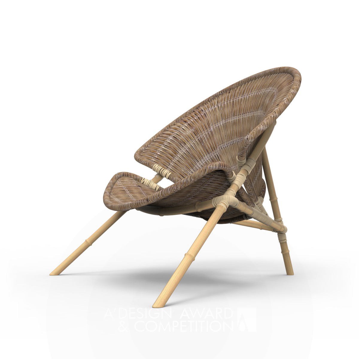 Bamboo Leisure Chair by Wei Jingye and Li Jiashu Iron Furniture Design Award Winner 2021 