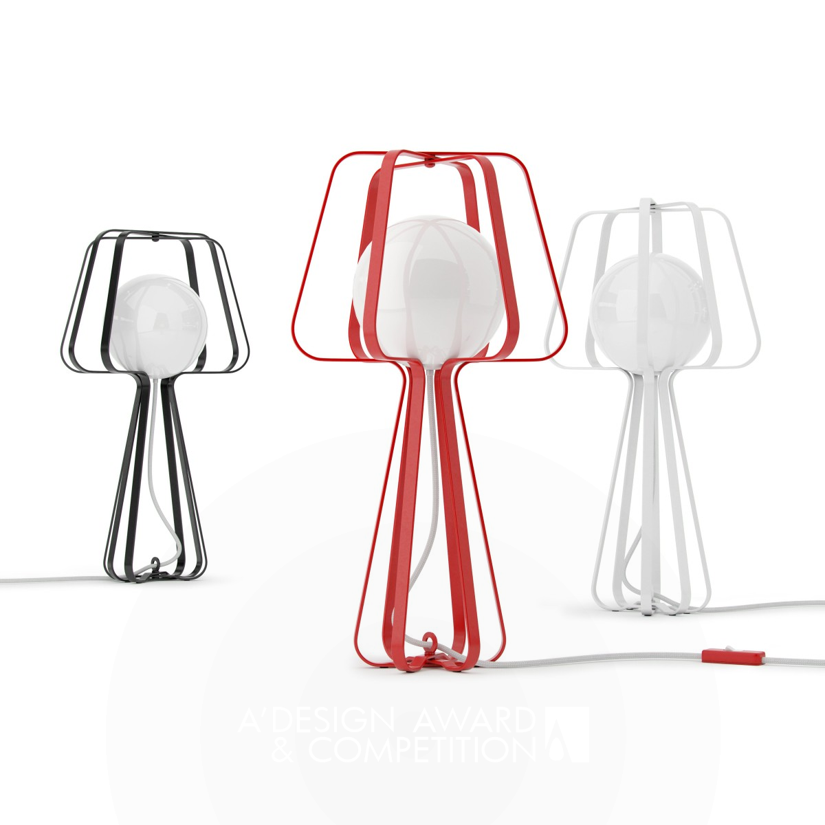 Silhouettes Lamp by Alexey Danilin Silver Lighting Products and Fixtures Design Award Winner 2021 