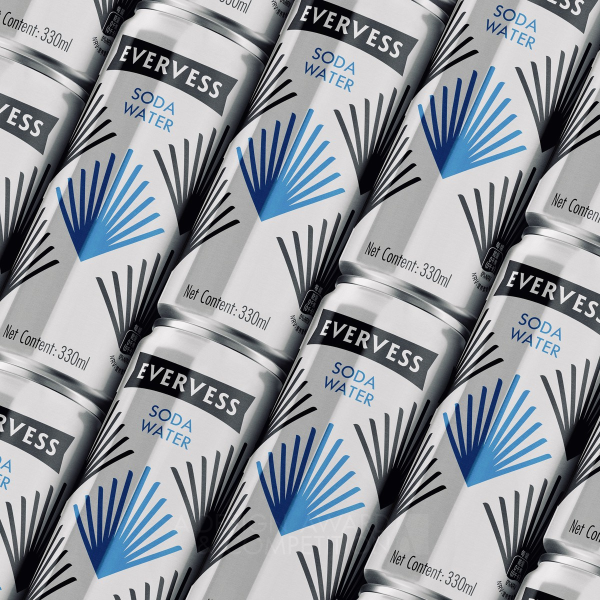 Evervess Soda Water Beverage by PepsiCo Design and Innovation Iron Packaging Design Award Winner 2021 