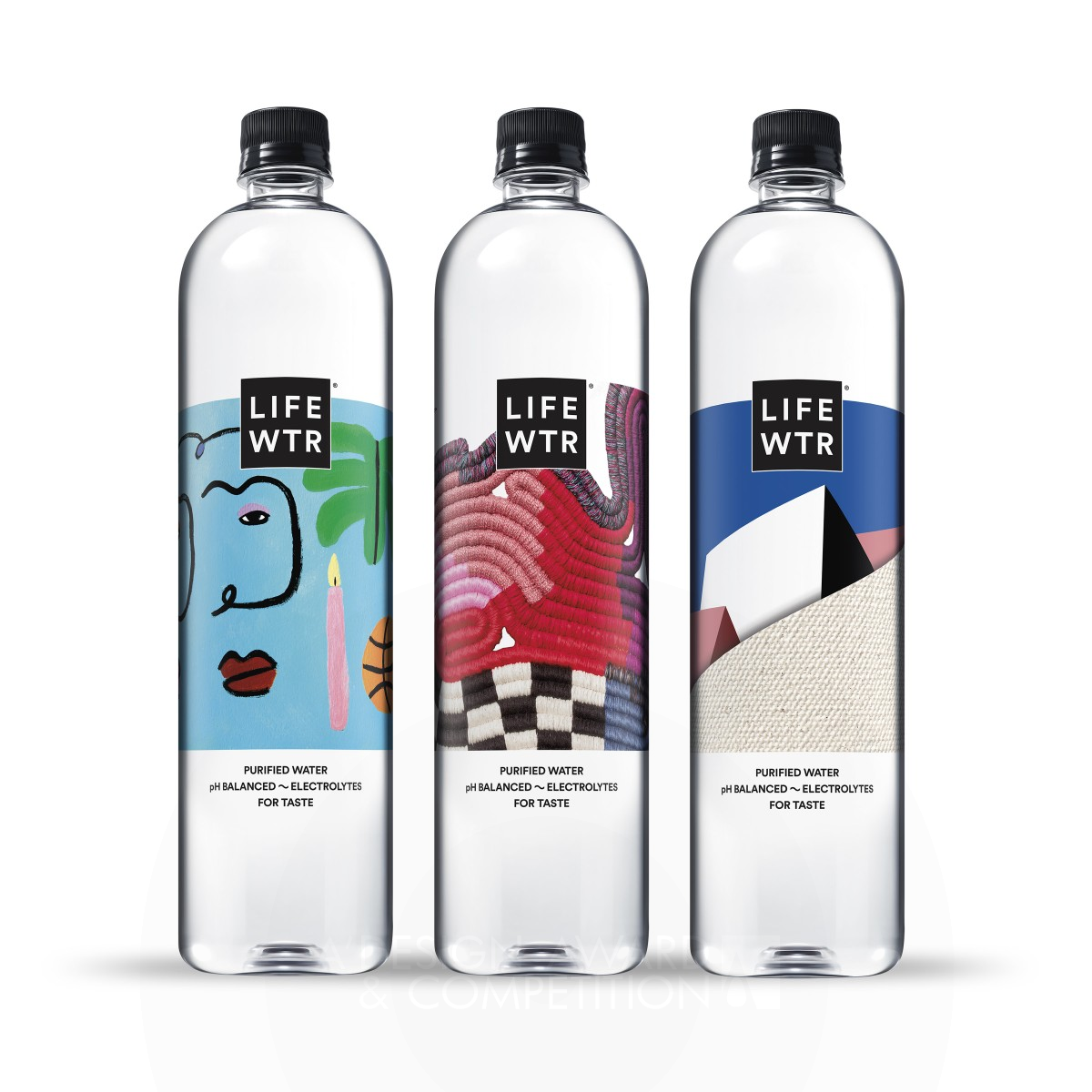 LIFEWTR S8 Unconventional Canvas Beverage by PepsiCo Design and Innovation Golden Packaging Design Award Winner 2021 