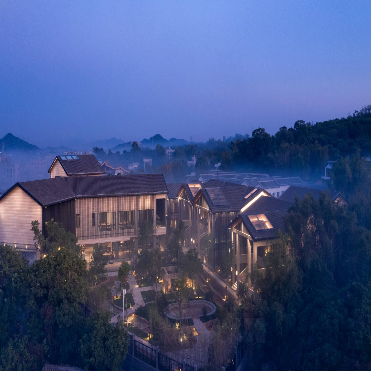 Villafound Jades Manor Resort Hotel by Nie Jian Ping and Zhang Jian Silver Architecture, Building and Structure Design Award Winner 2021 