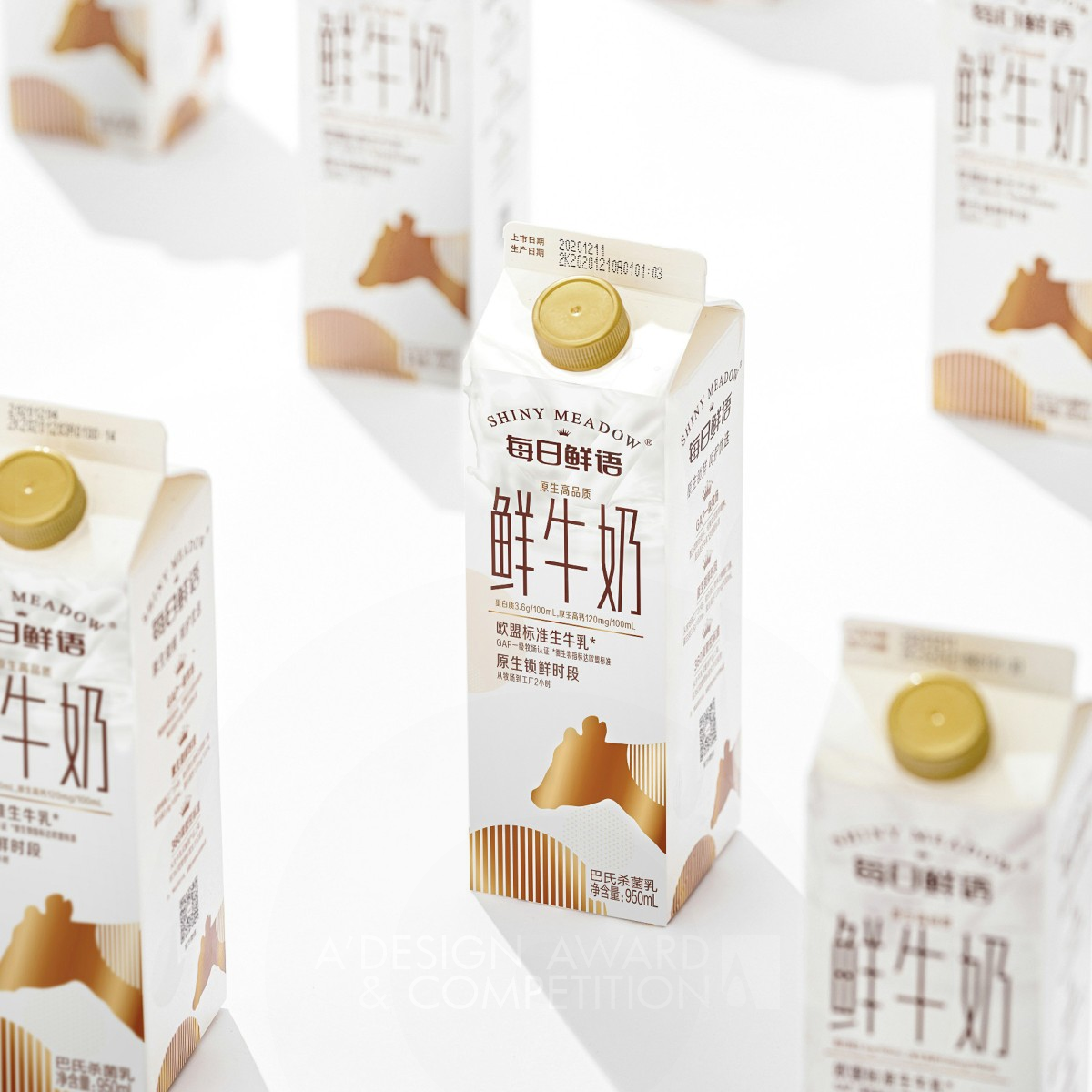 Shiny Meadow Milk Package  by Li Huang Iron Packaging Design Award Winner 2021 