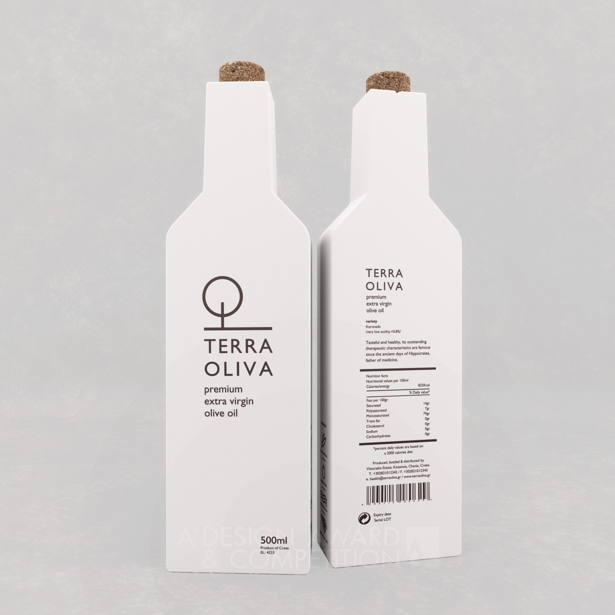 Terra Oliva Packaging by Ioannis Malikoutsakis Bronze Packaging Design Award Winner 2021 