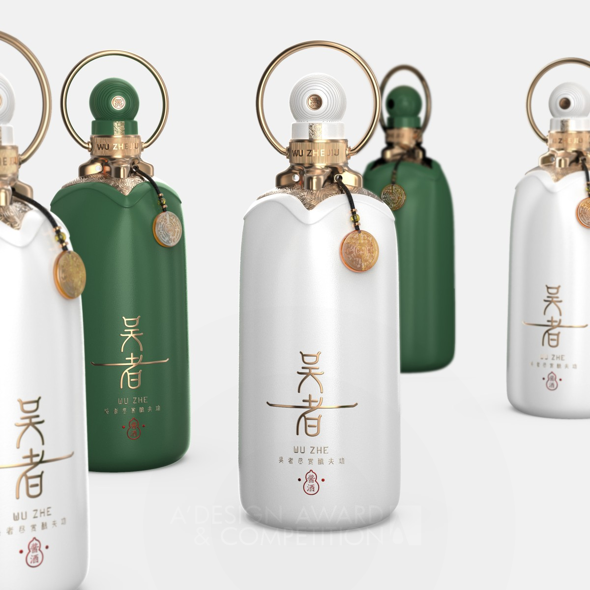 Wuzhe Wine Bottle by Sungoo Design Bronze Packaging Design Award Winner 2021 