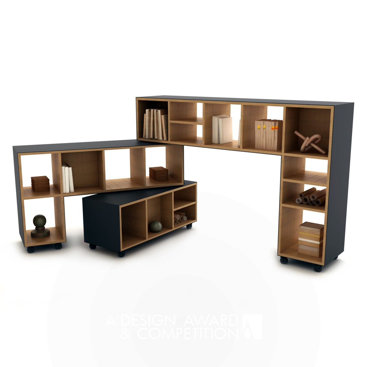 Fit In Partition and Shelving System by Dogan Can Hatunoglu Bronze Office Furniture Design Award Winner 2021 