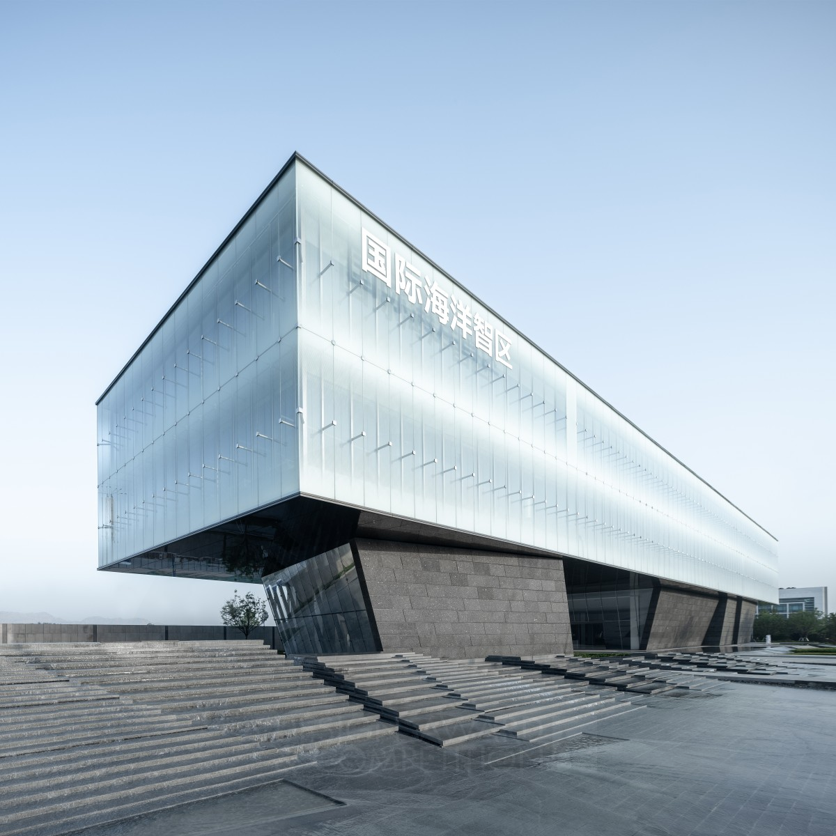 Qingdao Marine Park Exhibition Center Building by Shenzhen Huahui Design Golden Architecture, Building and Structure Design Award Winner 2021 