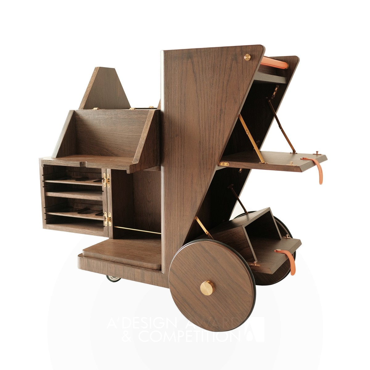 Moba Mobility Beverage Bar Trolley by Ronnie Chan and Enoch Kwan Bronze Furniture Design Award Winner 2021 