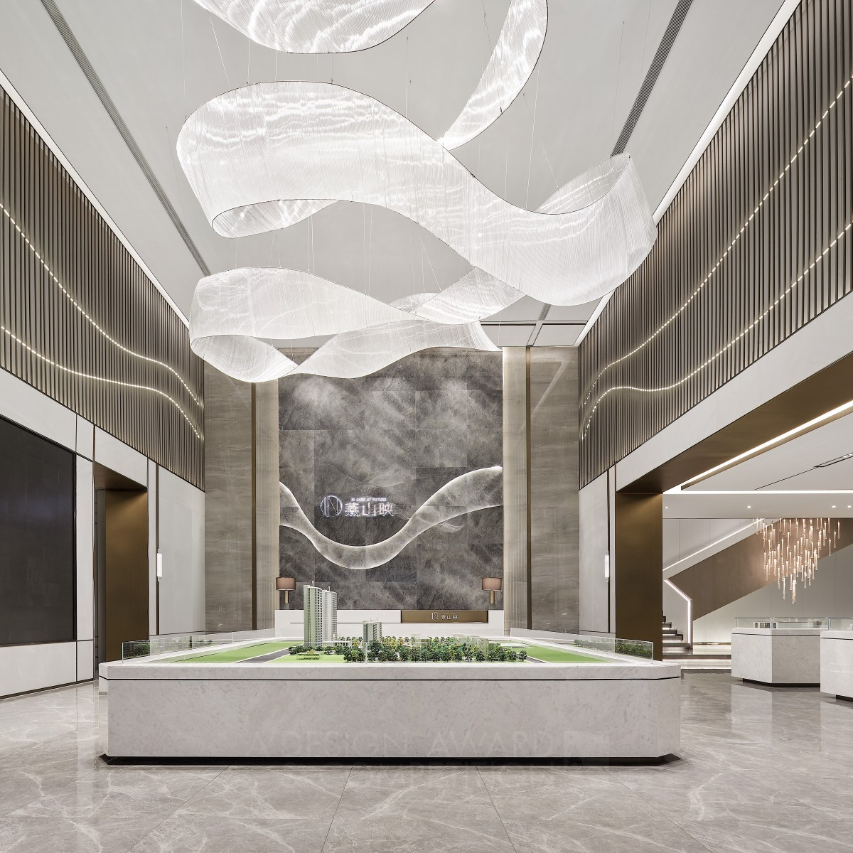 Gang Long Yan Shan Ying Sales Center by GP Design Silver Interior Space and Exhibition Design Award Winner 2021 