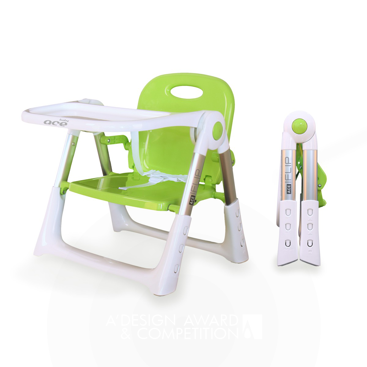 Ace Iflip Multi Function Dining Chair by ChinI Lai, KungYin Lai and ChungSheng Chen Iron Baby, Kids' and Children's Products Design Award Winner 2021 