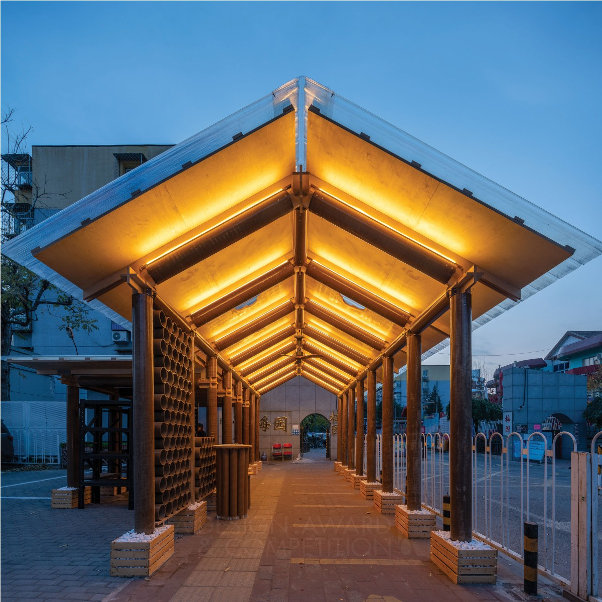 Meiyuan Pavilion Checkpoint by THAD Iron Architecture, Building and Structure Design Award Winner 2021 