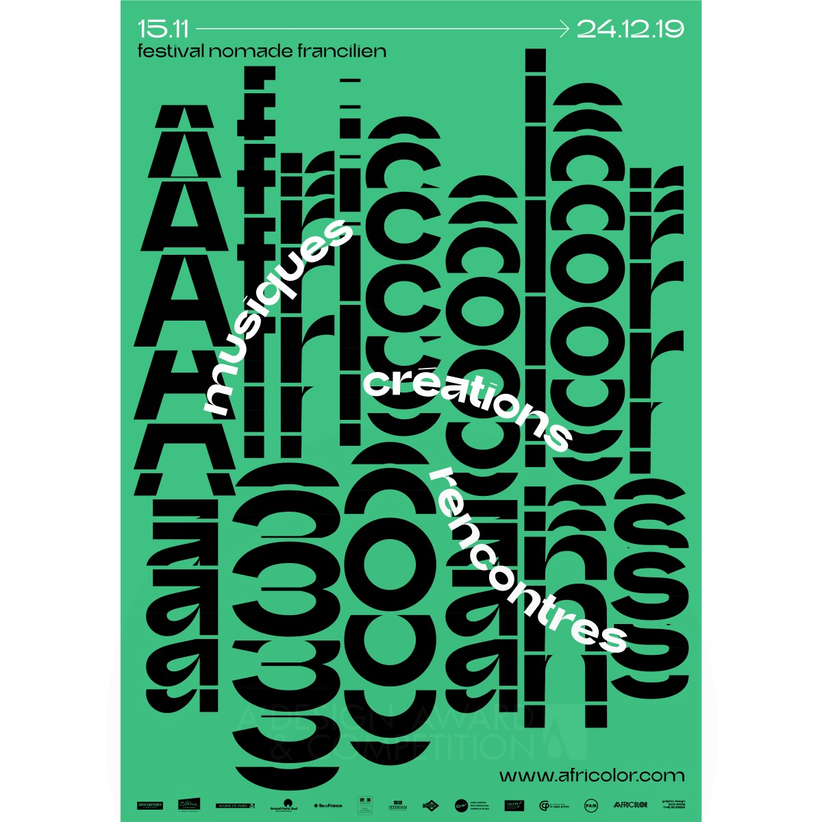 Africolor Festival Global Identity by Manuela Bonnet Bronze Graphics, Illustration and Visual Communication Design Award Winner 2021 