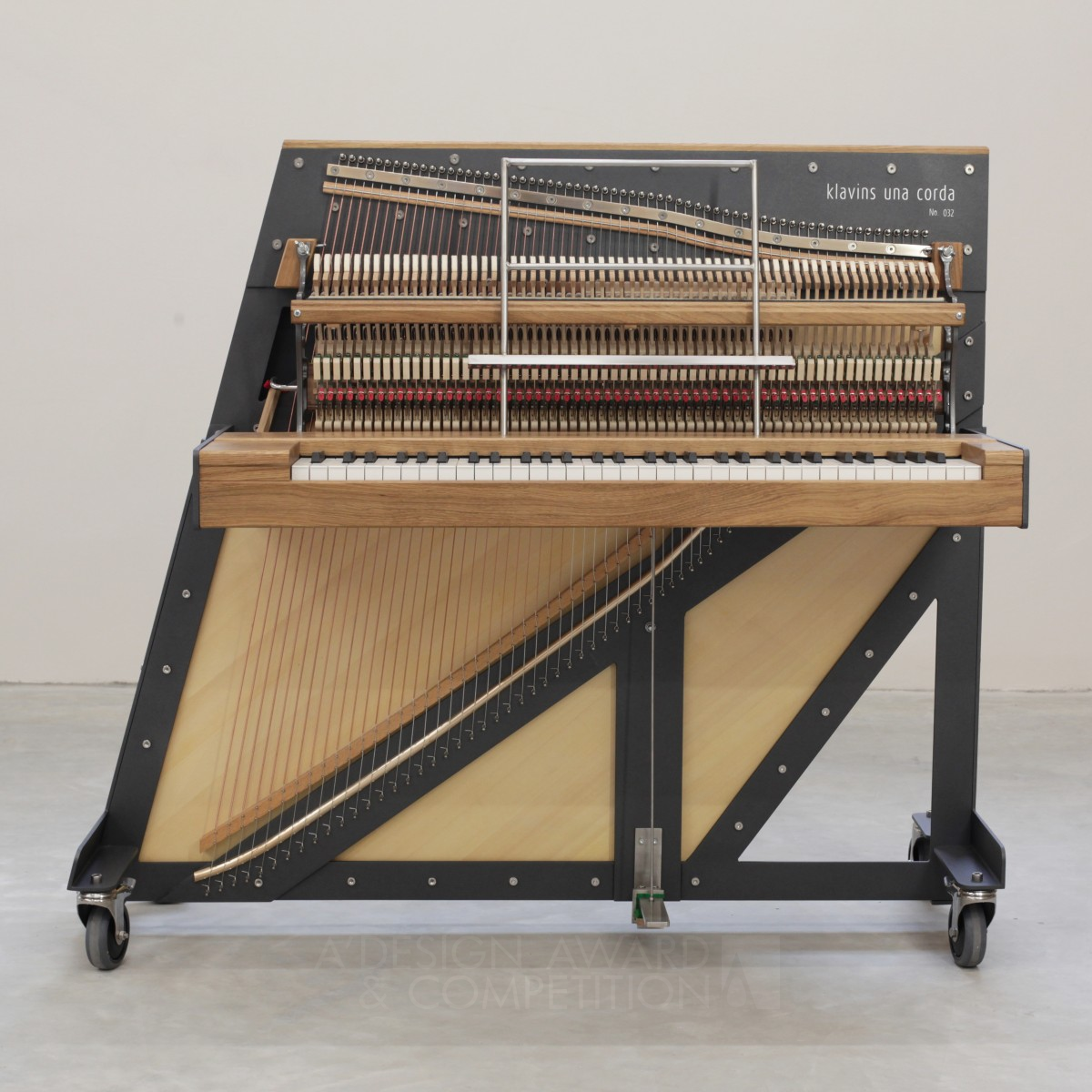 Una Corda Piano Acoustic Piano by Davids Klavins Silver Musical Instruments Design Award Winner 2021 