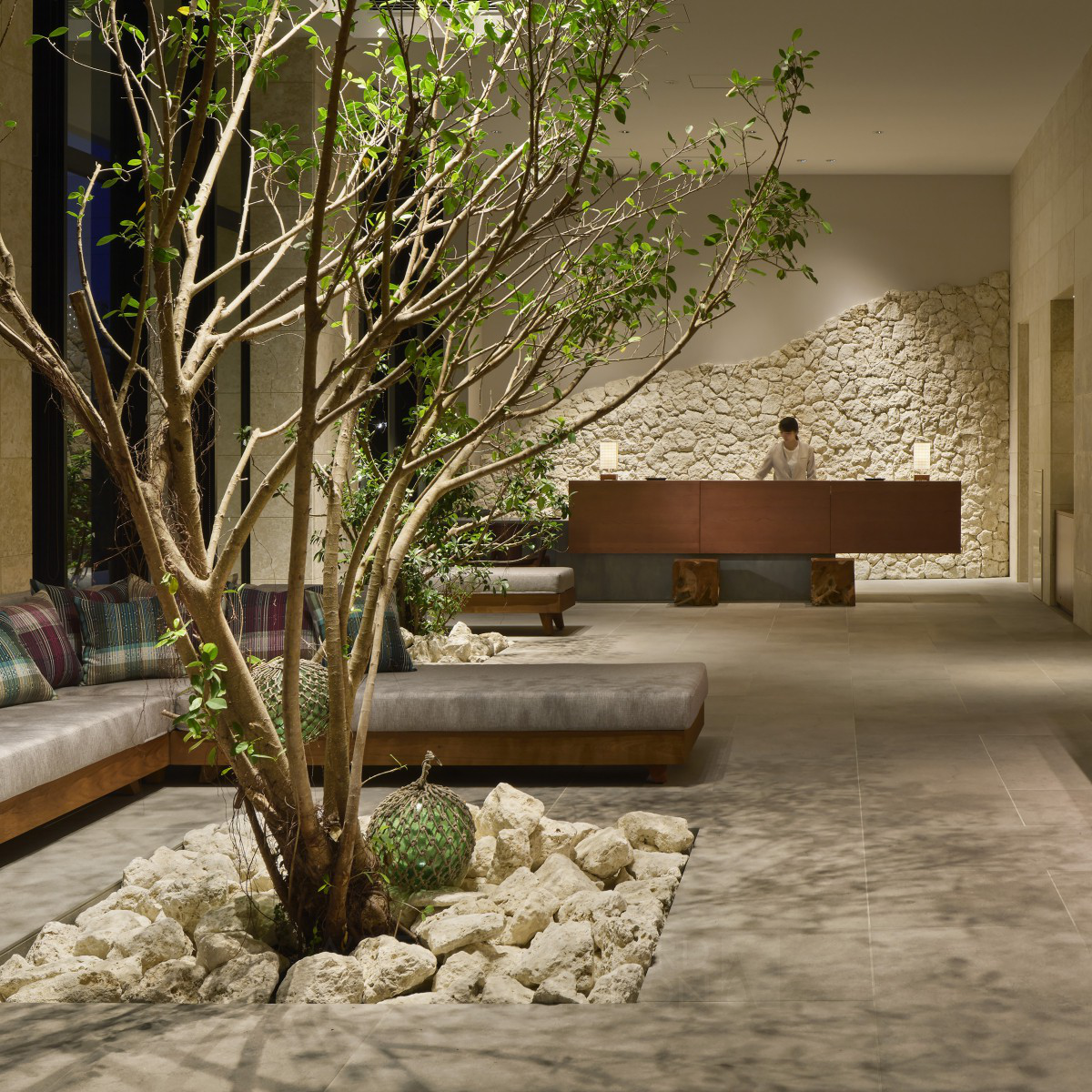 Strata Naha Hotel by Uds Ltd. Golden Interior Space and Exhibition Design Award Winner 2021 