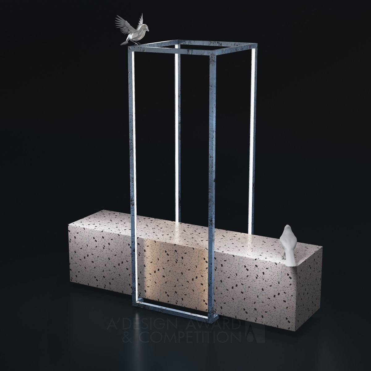 Birds Multifunctional Table by Oksana Belova Iron Furniture Design Award Winner 2021 