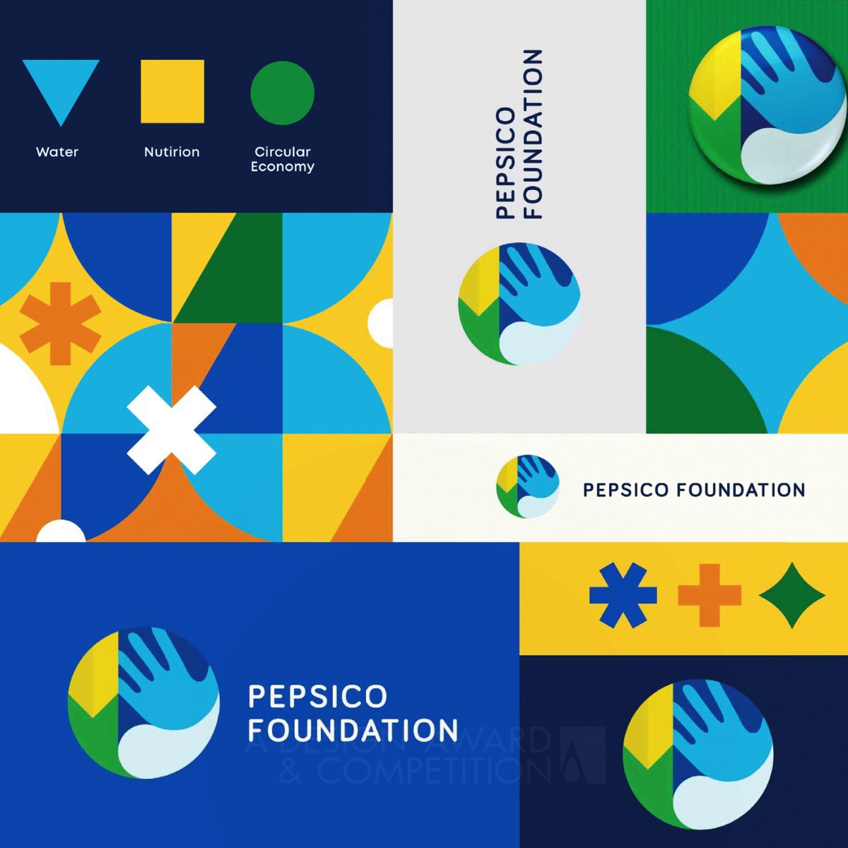 PepsiCo Foundation Identity System by Dennis Furniss Silver Graphics, Illustration and Visual Communication Design Award Winner 2021 