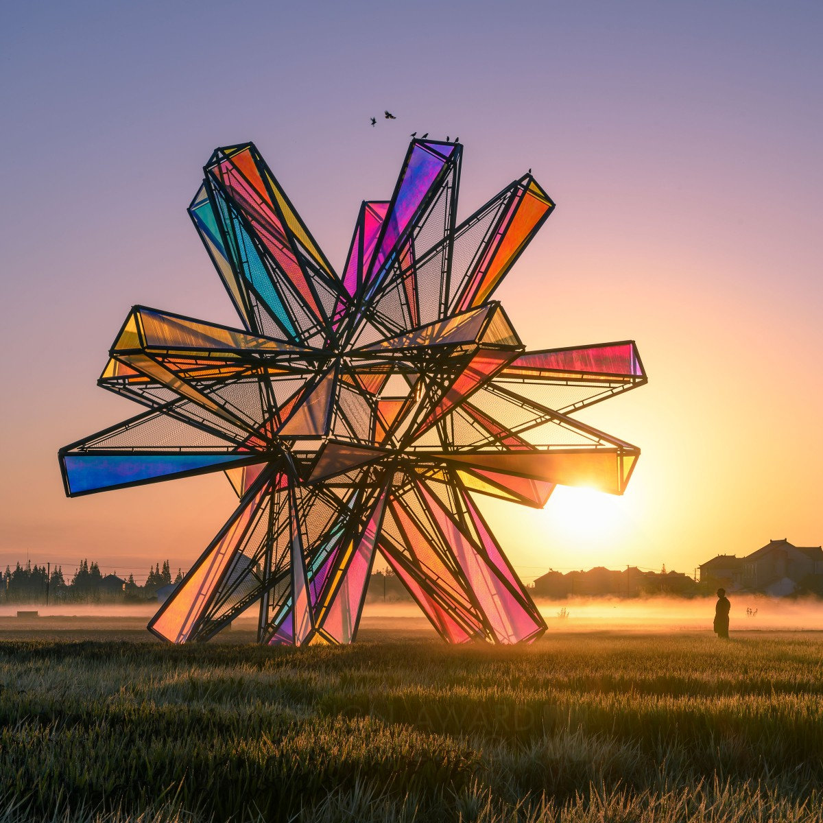 Pop Star View Platform by Li Hao Golden Fine Arts and Art Installation Design Award Winner 2021 