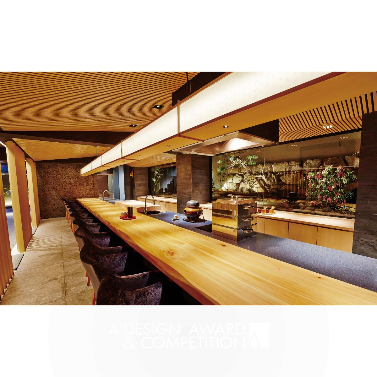 Ebisu Japanese Restaurant by Shunsuke Ohe Bronze Interior Space and Exhibition Design Award Winner 2021 