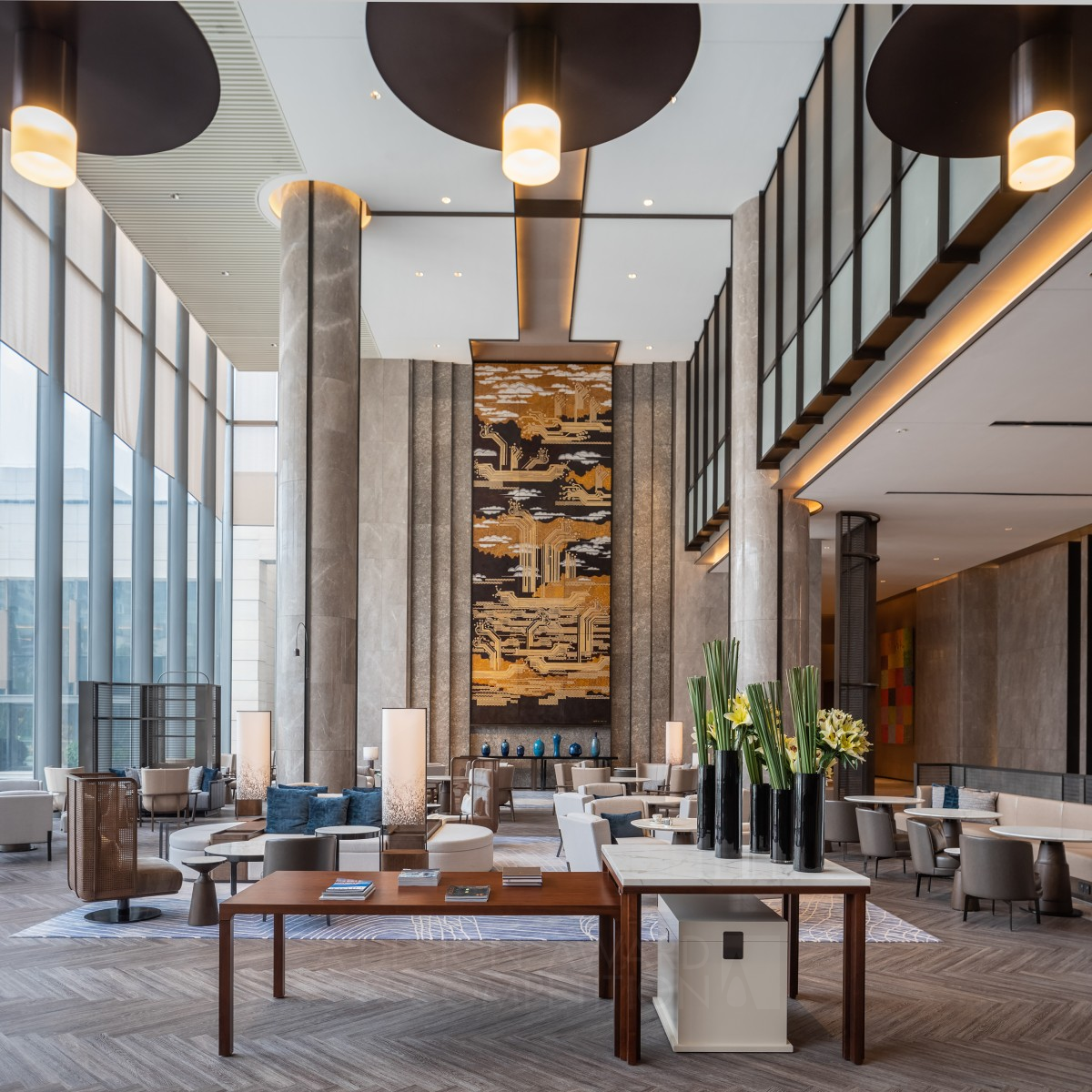 Fuzhou Marriott Riverside Hotel by Bo Liu and Hank Xia Golden Interior Space and Exhibition Design Award Winner 2021 