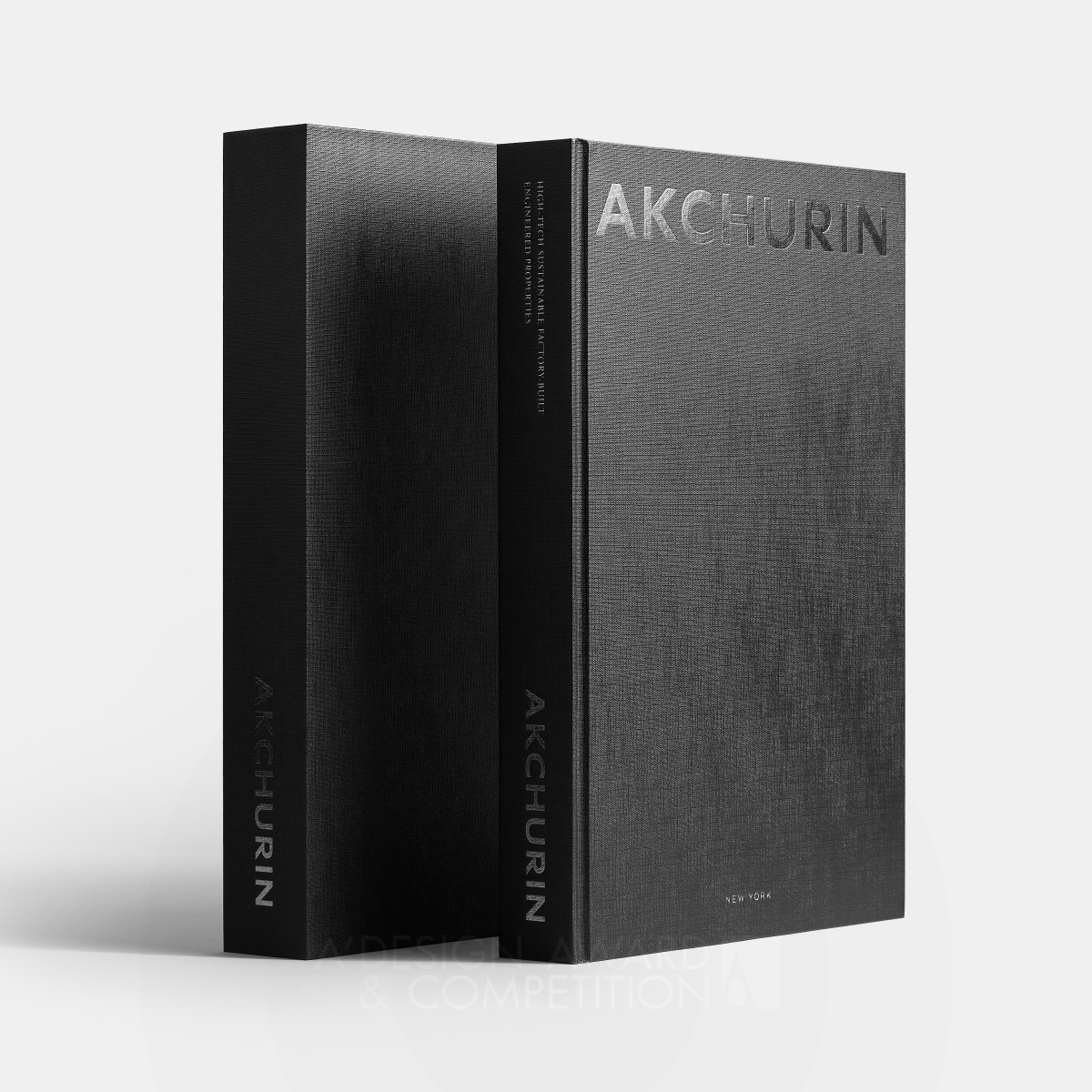 Akchurin New York Hardcover Book by Chingiz Akchurin Golden Limited Edition and Custom Design Award Winner 2021 