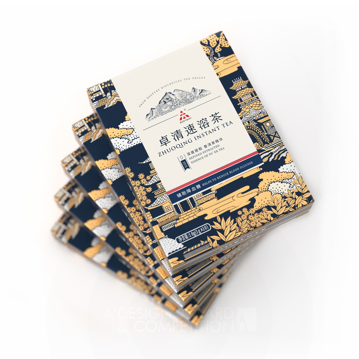 ZhuoQing Instant Tea Essence by Tiger Pan Golden Packaging Design Award Winner 2021 