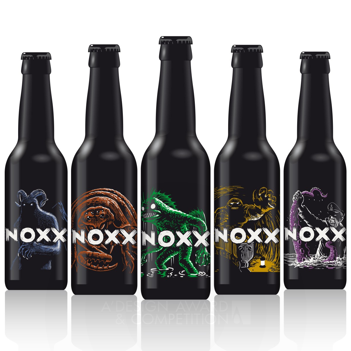 Noxx Bottle Design Packaging by Res Zinniker Silver Packaging Design Award Winner 2021 