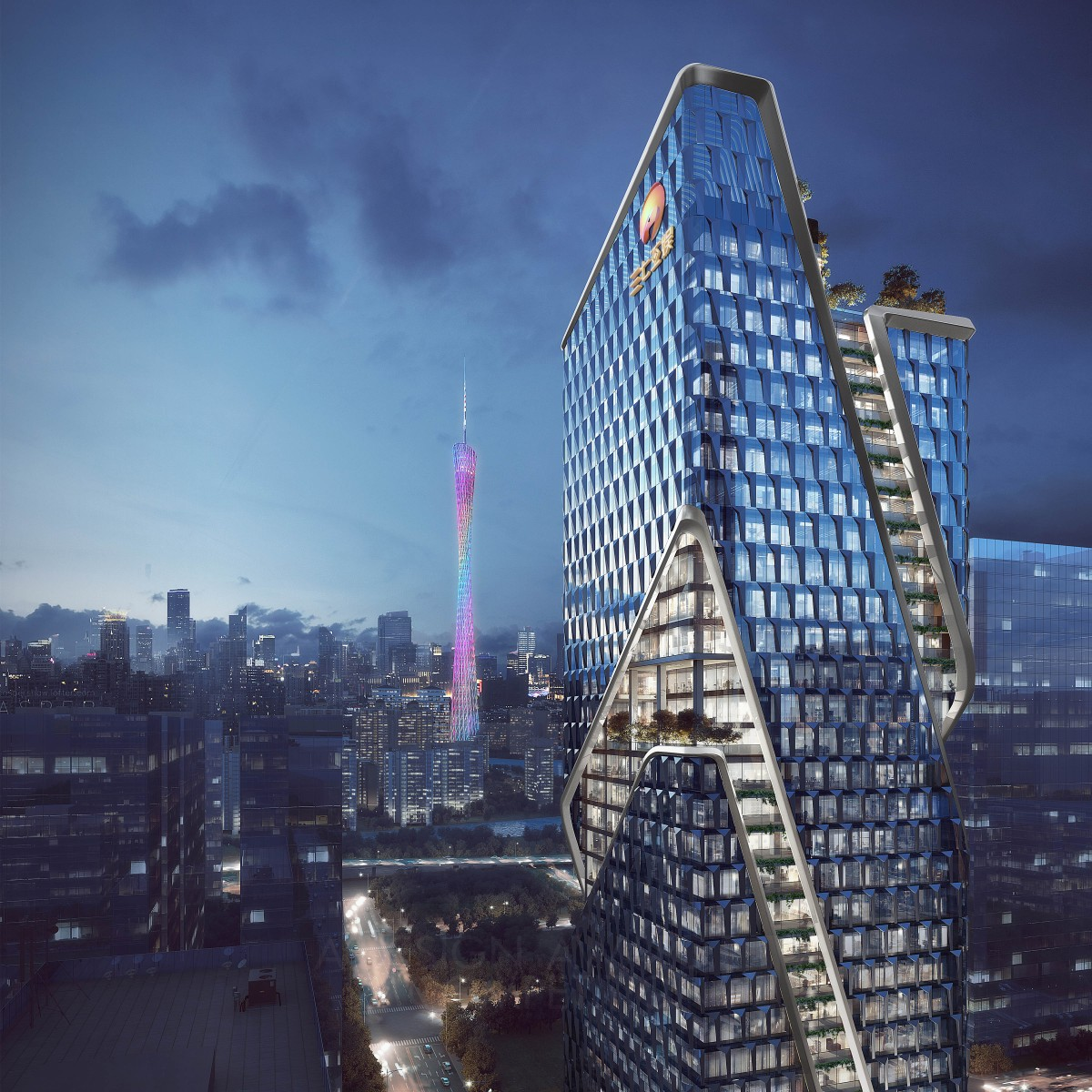 37 Interactive Entertainment HQ Highrise Building by Guowei Zhang Golden Architecture, Building and Structure Design Award Winner 2022 