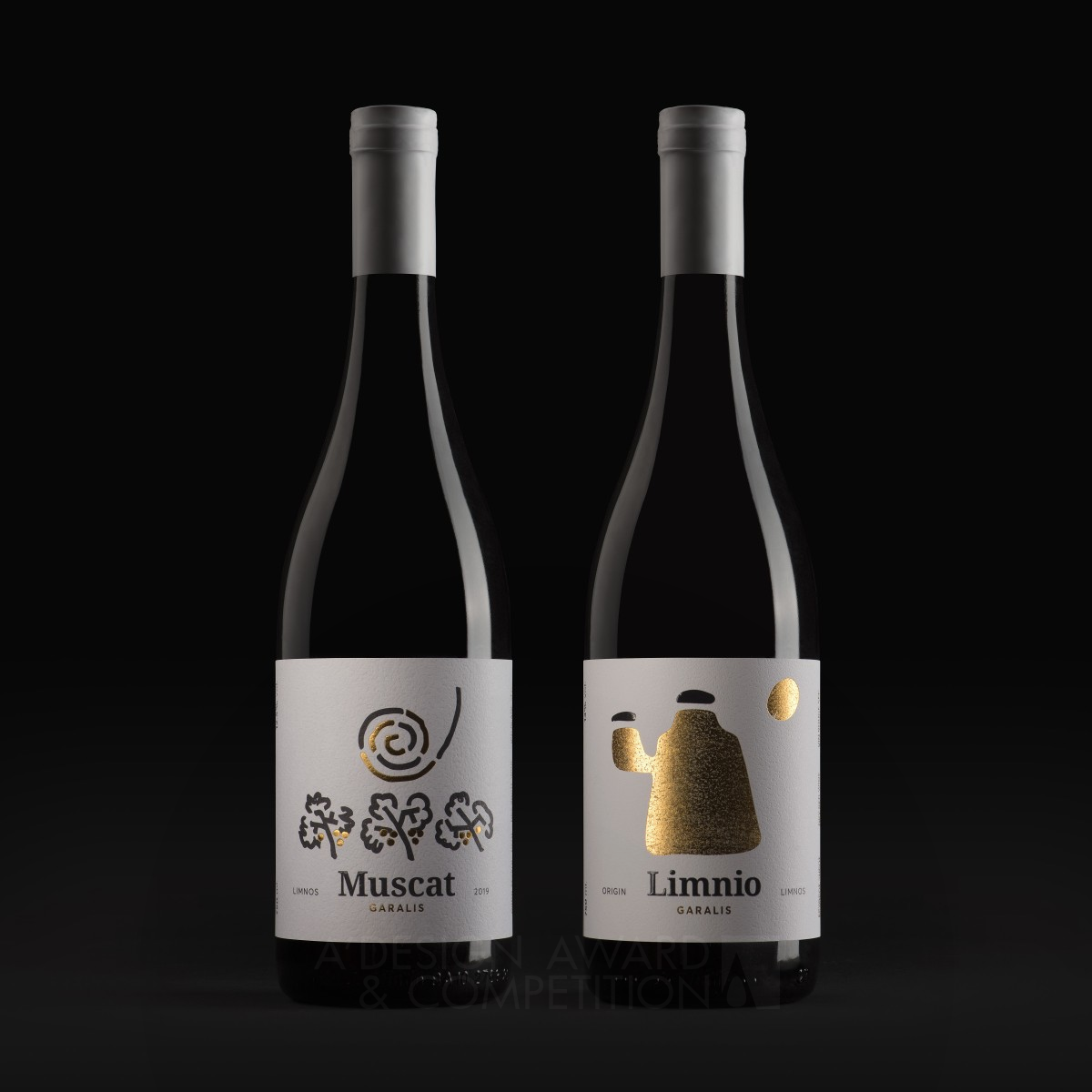 Garalis Muscat Limnio Wine Packaging by Manos Siganos Silver Packaging Design Award Winner 2022 