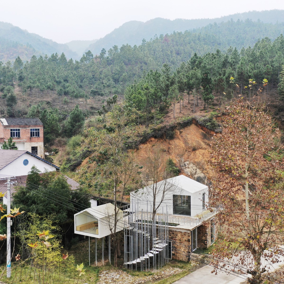 Stone White Villagers Activity Center  by Minjie Si and Xianfeng Ye Bronze Architecture, Building and Structure Design Award Winner 2022 