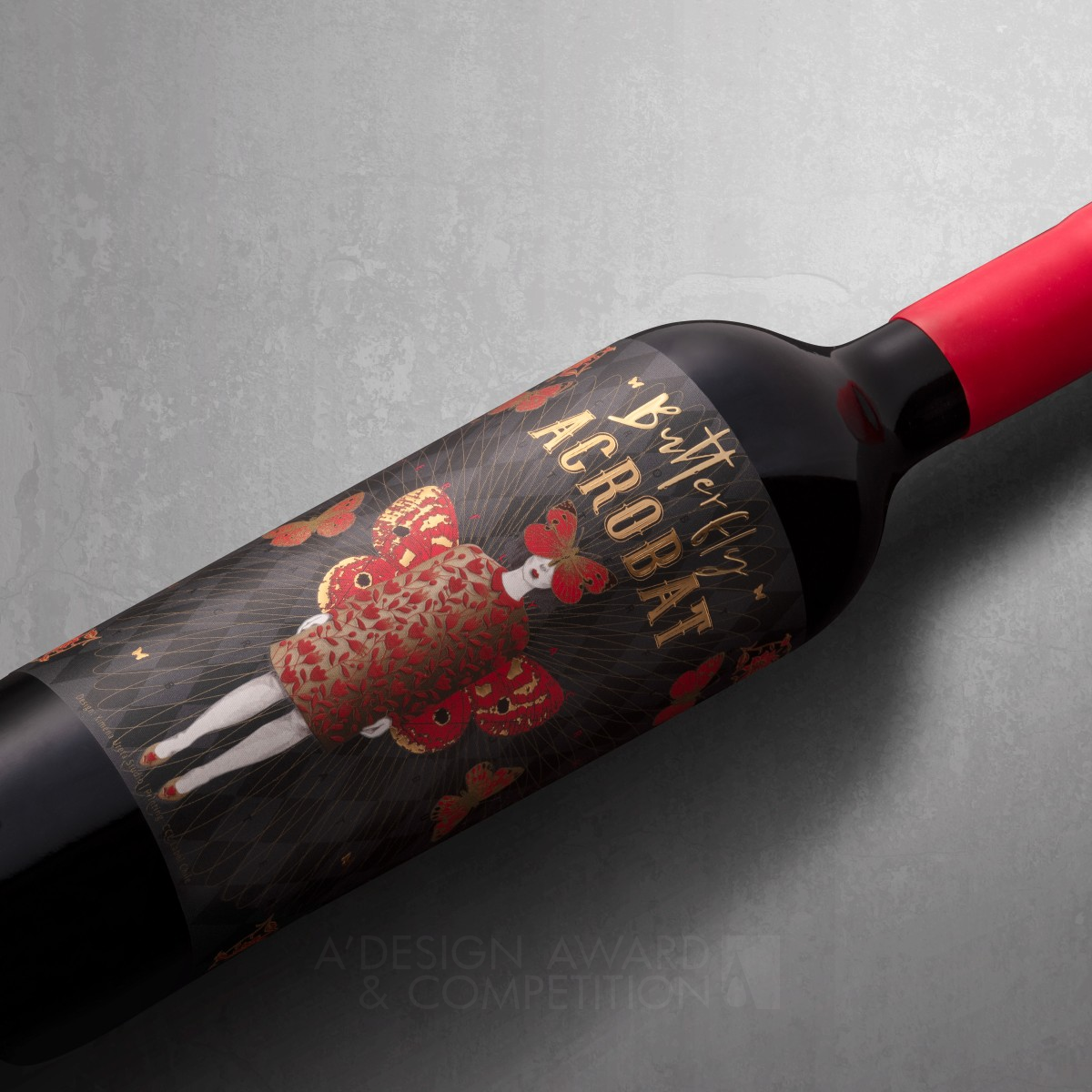 Butterfly Acrobat Wine Packaging by Ximena Ureta Silver Packaging Design Award Winner 2022 