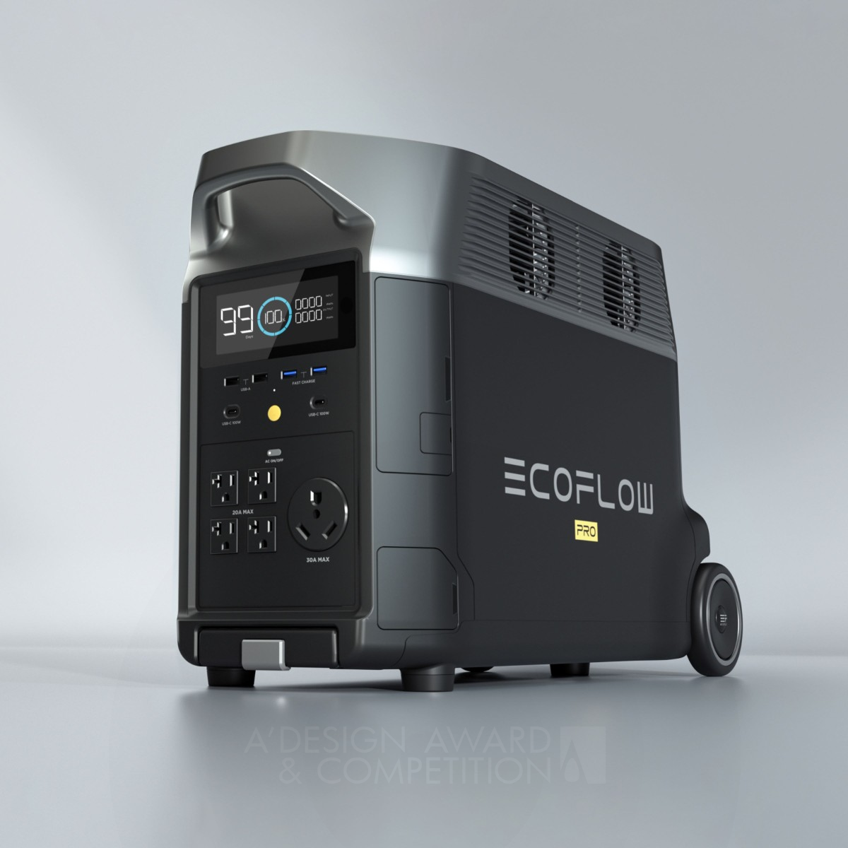 EcoFlow Delta Pro Ecosystem Portable Home Battery by Bruce Wang - EcoFlow Inc. Silver Energy Products, Projects and Devices Design Award Winner 2022 