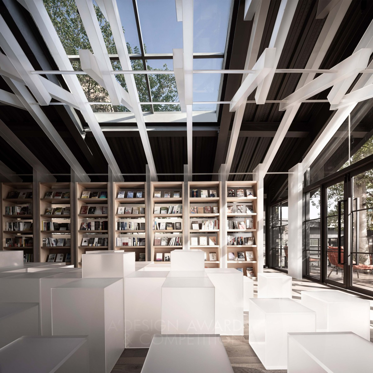 Yulin Ueno Bookstore by Boundless Silver Interior Space and Exhibition Design Award Winner 2022 