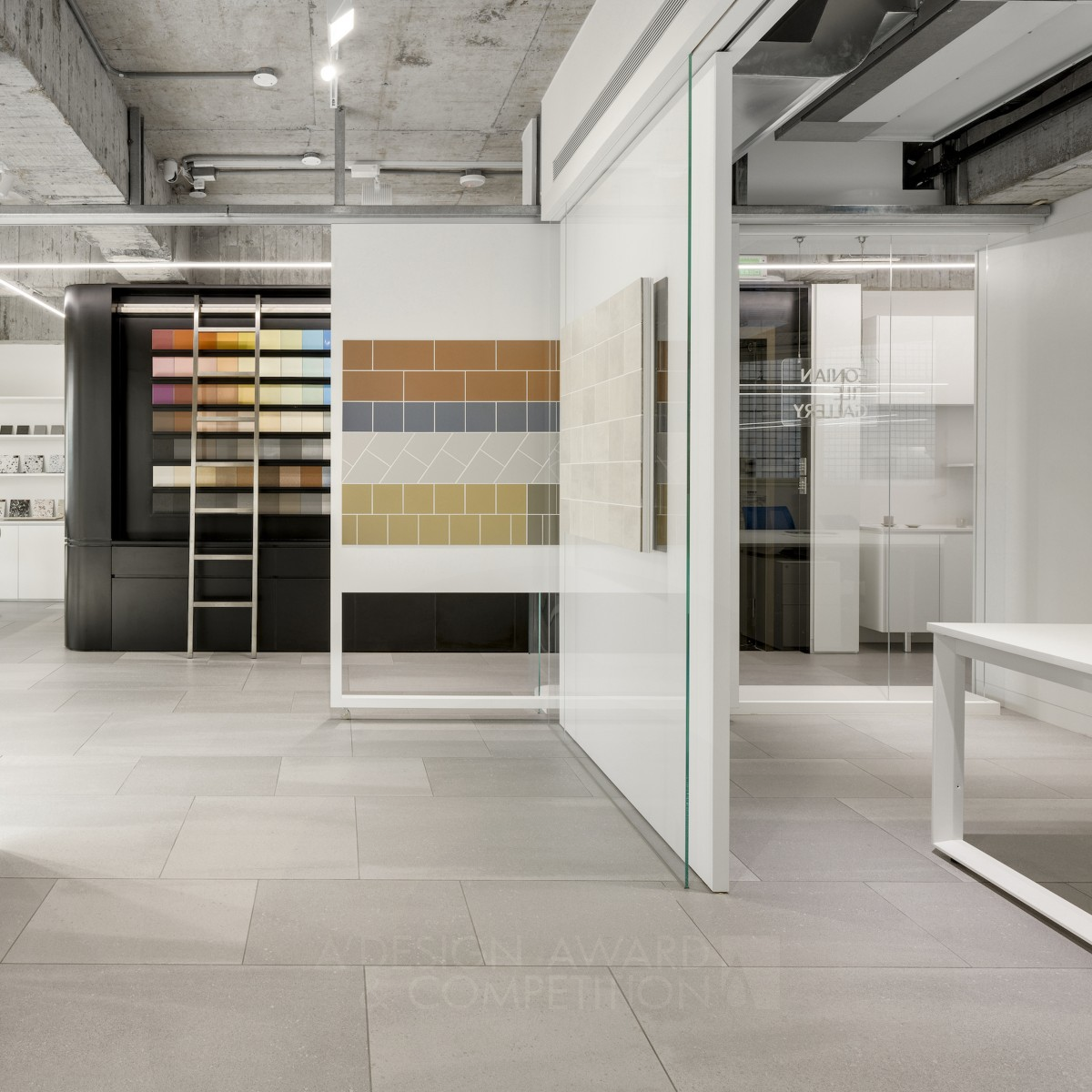 Eonian Tile Gallery Mosa Office Showroom by An Zhi Zheng and Cheng Ze Li Bronze Interior Space and Exhibition Design Award Winner 2022 