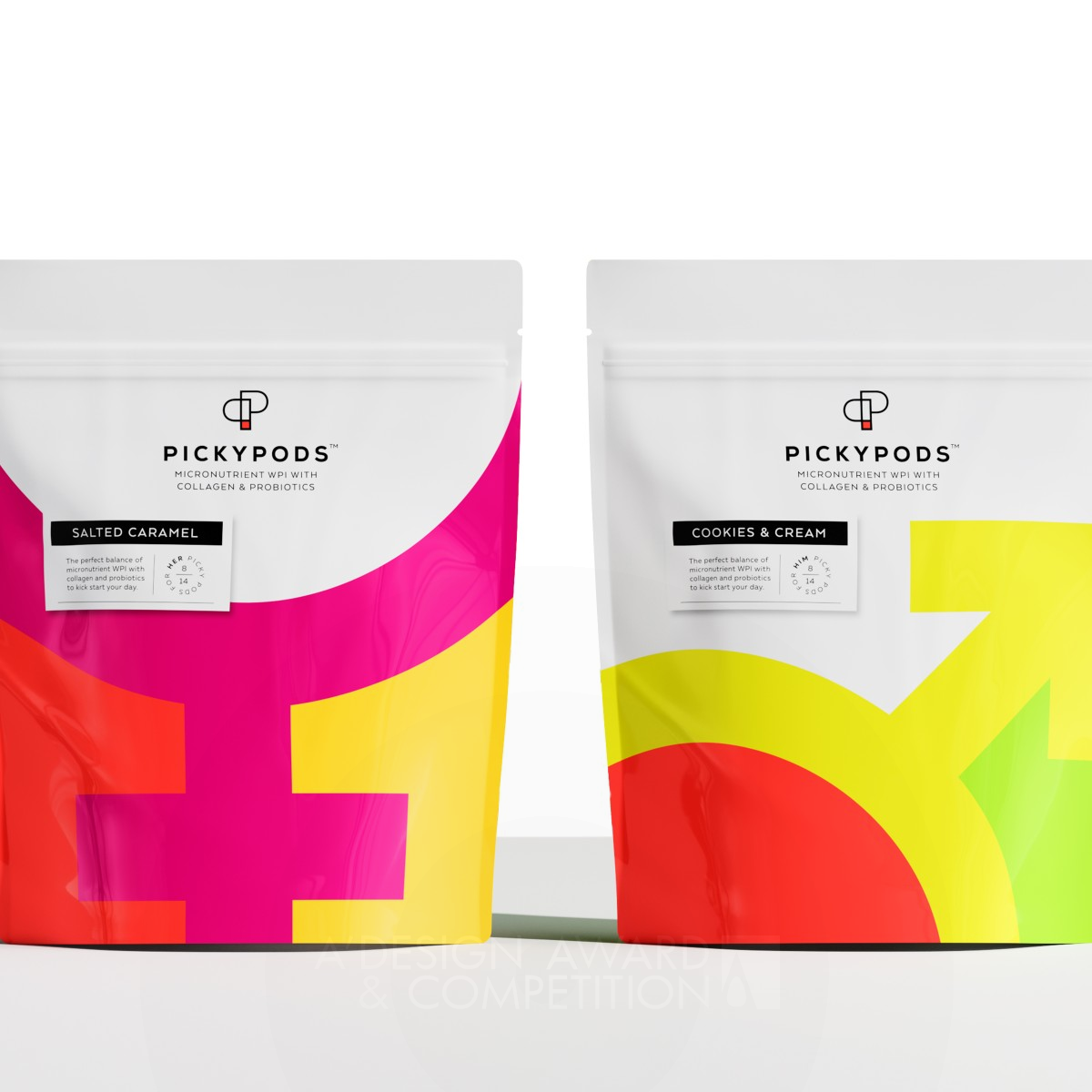 PickyPods Packaging for Supplements by Angela Spindler Silver Packaging Design Award Winner 2022 