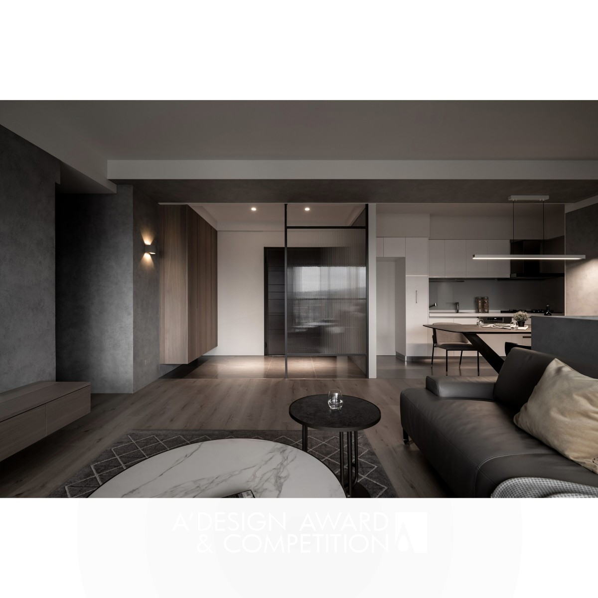 Grayscale Shadows Residential House by Chih Wen Mau Bronze Interior Space and Exhibition Design Award Winner 2022 