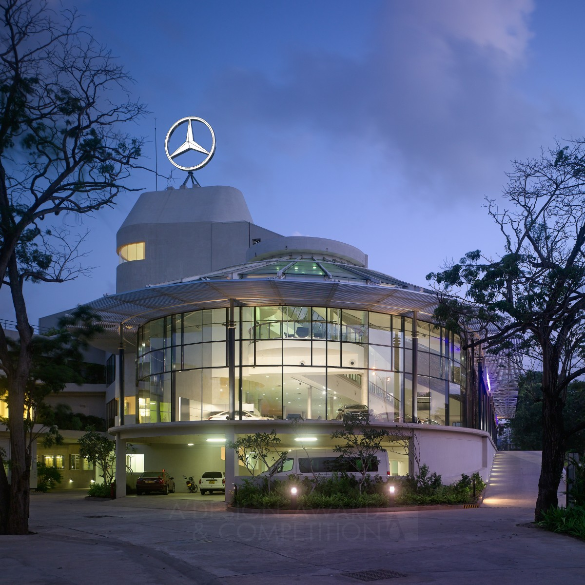 Mercedes Benz Center Vehicle Showroom And Service Center by Bernard Gomez Bronze Architecture, Building and Structure Design Award Winner 2022 