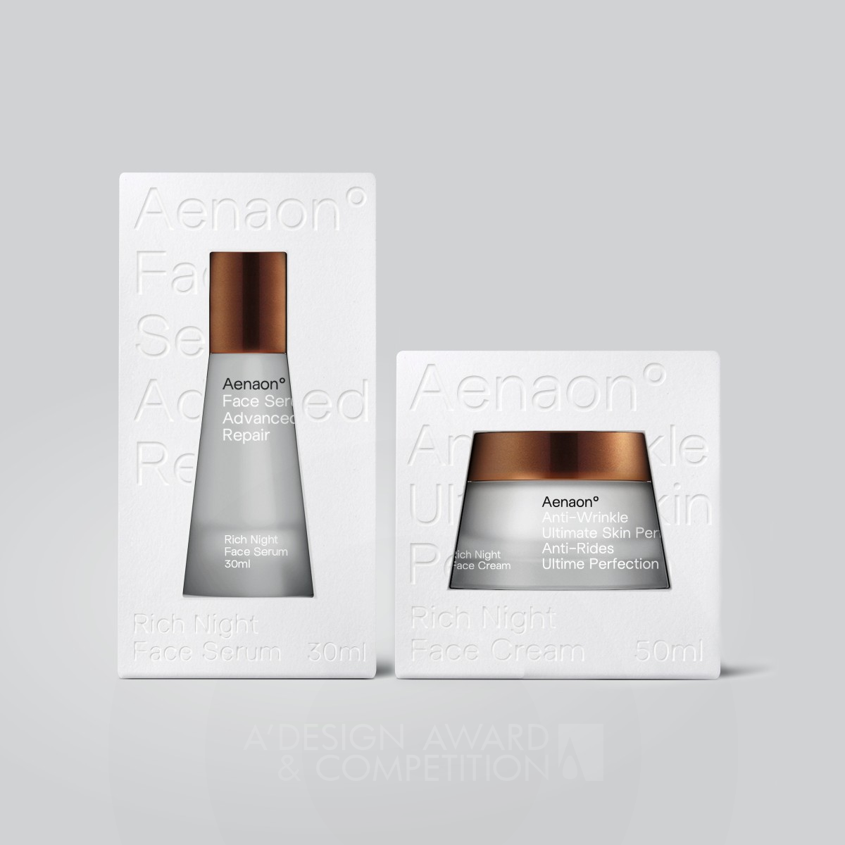 Aenaon Cosmetic Box by Spiros Gizas Bronze Packaging Design Award Winner 2022 