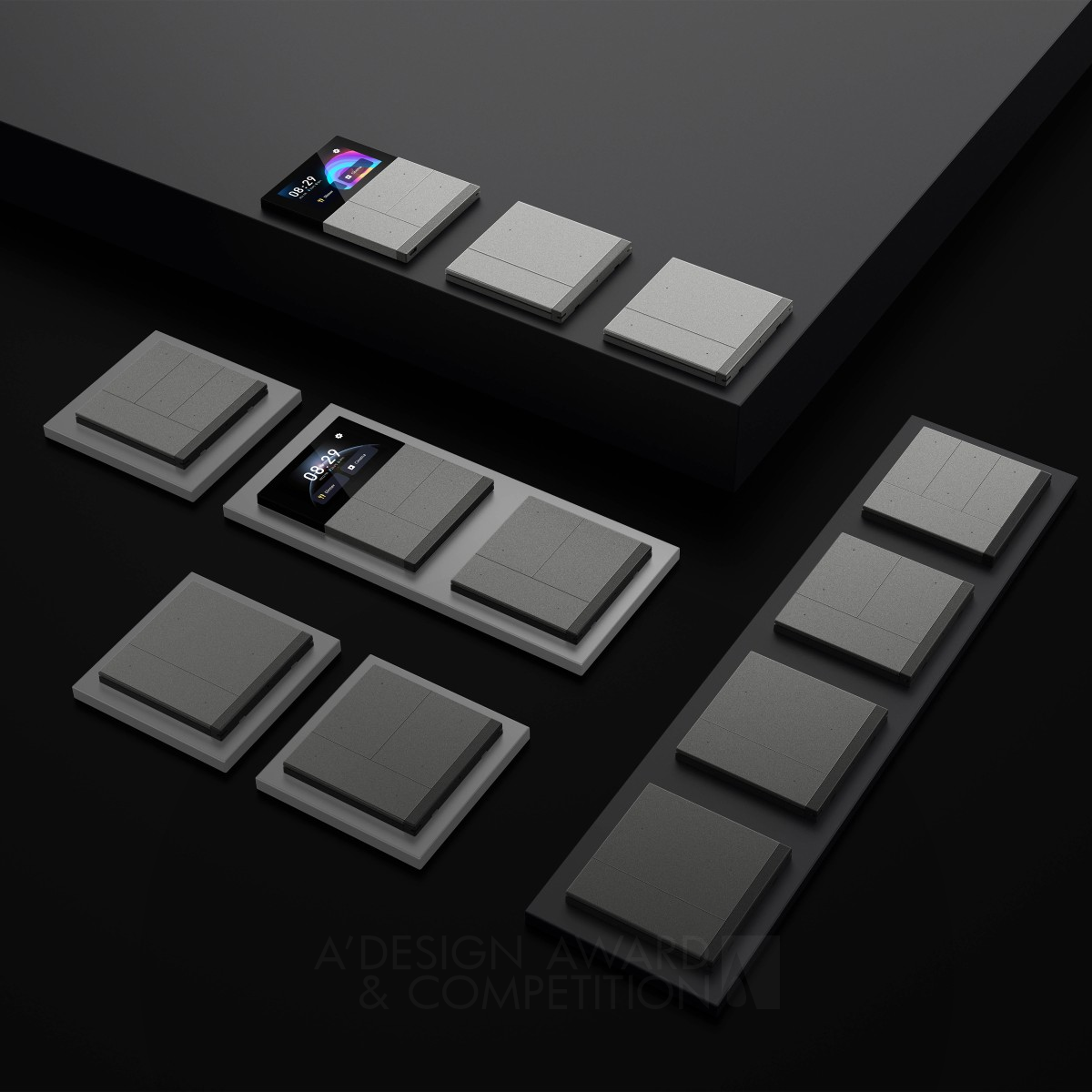 KNX Waltz Touch Pad Smart Home Control Panel by Cen Jiayun, Liu Dan, Luo Yi and Peng Yongjian Silver Building Materials and Construction Components Design Award Winner 2022 