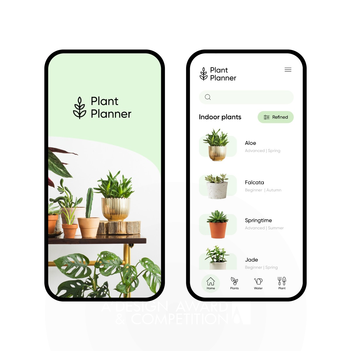 Plant Planner Mobile App by Anna Muratova Bronze Mobile Technologies, Applications and Software Design Award Winner 2022 