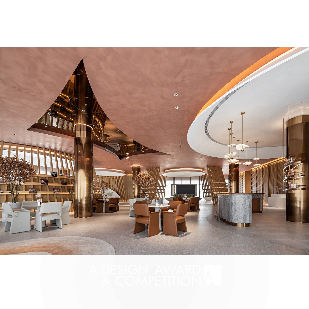 Huahong Merchants Yunyue Zhenjing Sales Center by Zhejiang Bo Yue Construction and Decoration Silver Interior Space and Exhibition Design Award Winner 2022 