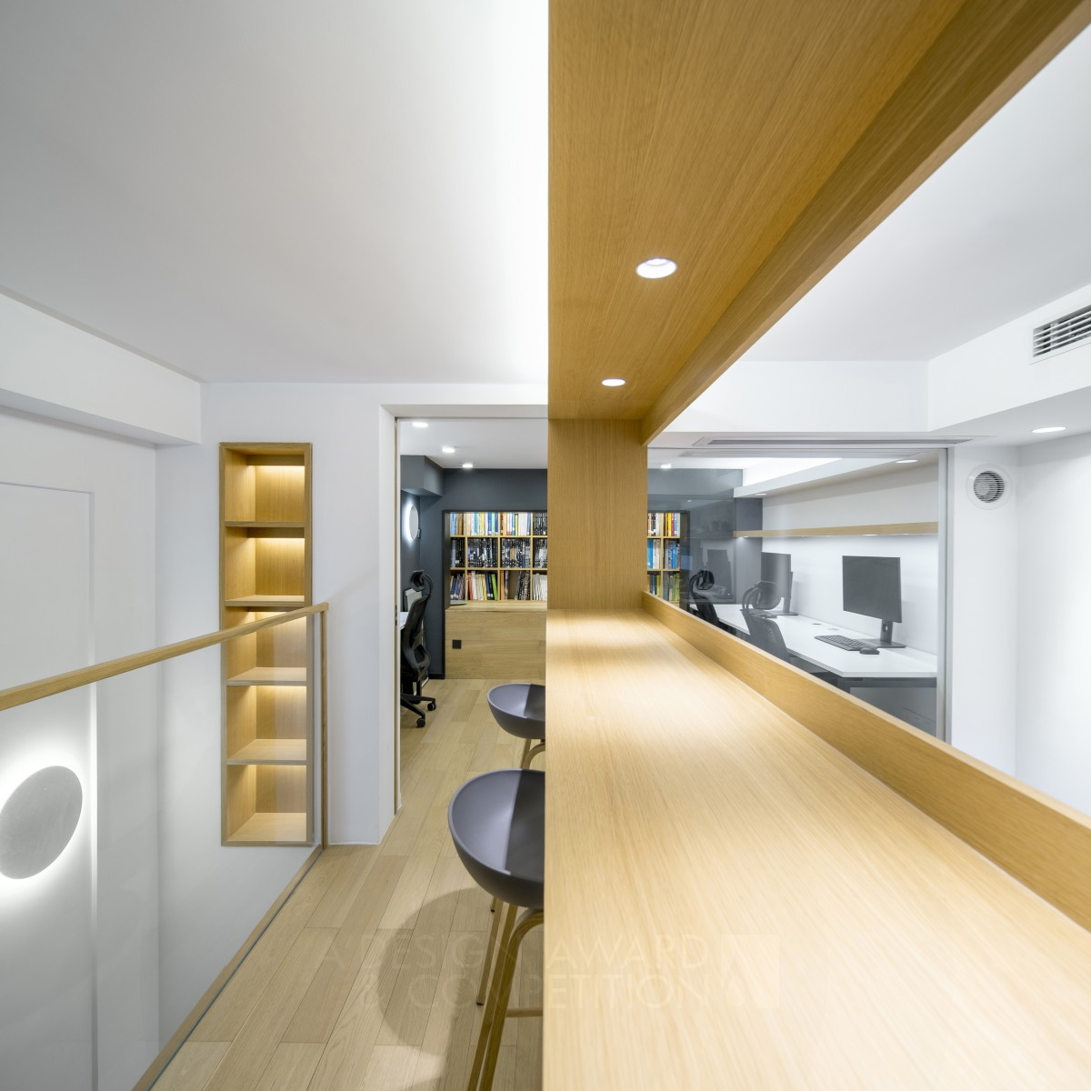 Jiruishe Loft Office Interior Design by He Wang and Hancui Lu Bronze Interior Space and Exhibition Design Award Winner 2022 