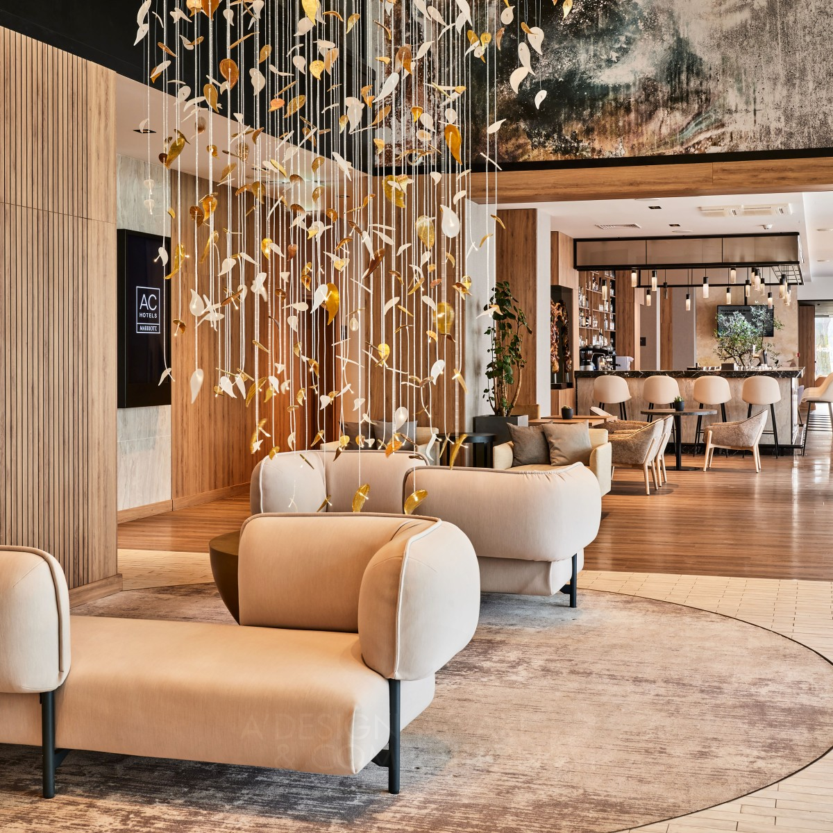 AC Hotel by Marriott Common Areas by Magdalena Federowicz-Boule Silver Interior Space and Exhibition Design Award Winner 2022 