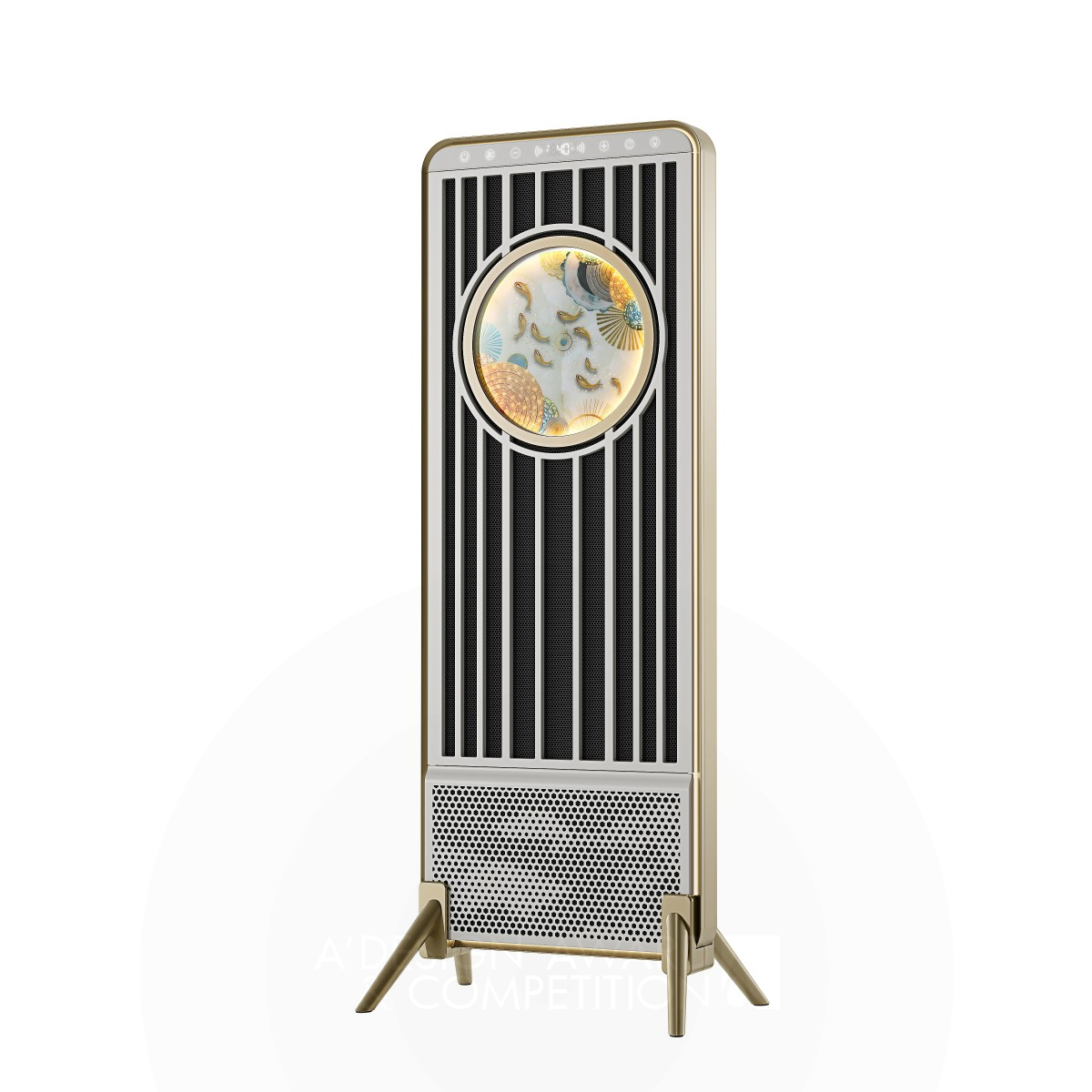 Hua Ping Electric Heater by Jipin Industrial Design Bronze Heating, Ventilation, and Air Conditioning Products Design Award Winner 2022 