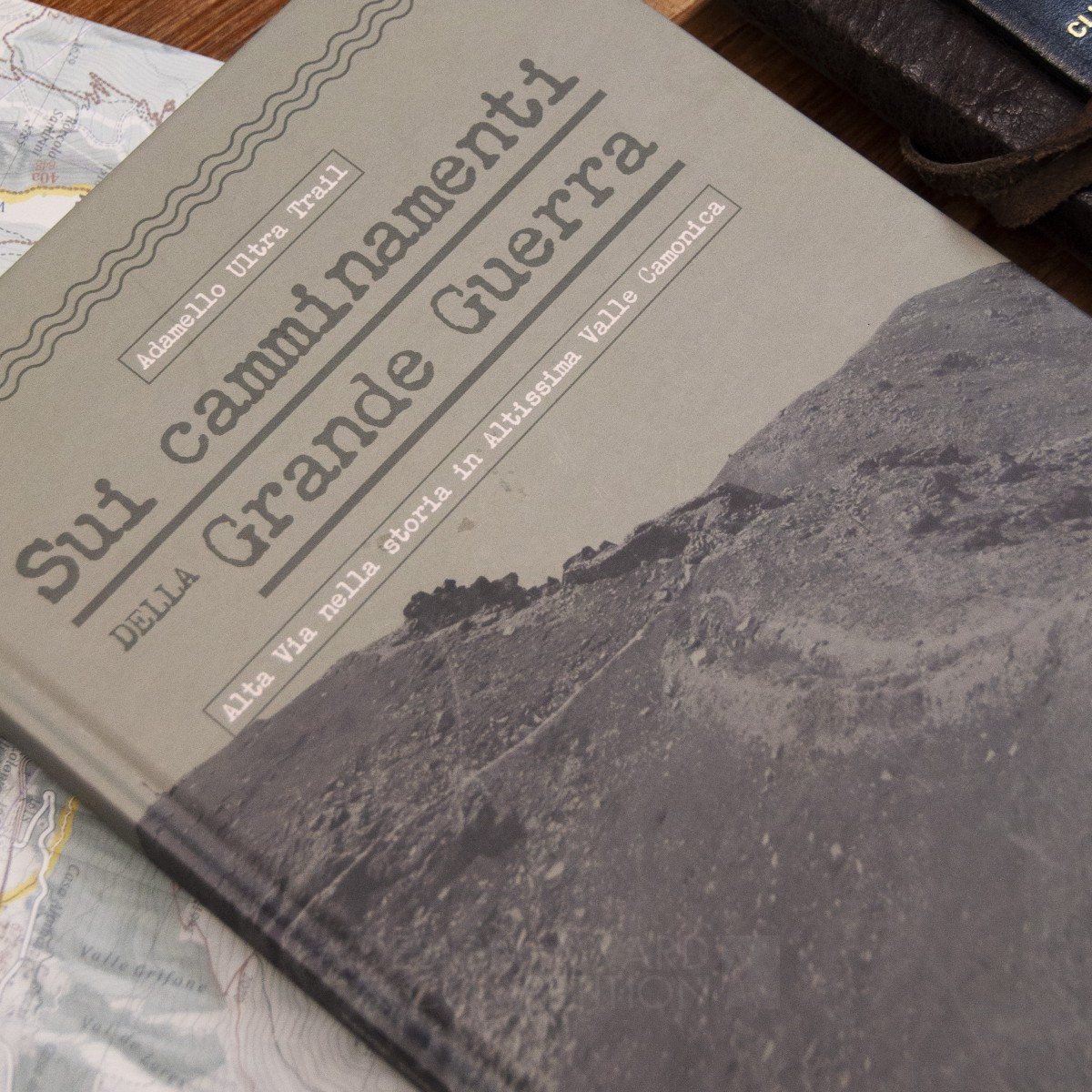 WWI Cultural Trail Map Book by Martino Spreafico Iron Print and Published Media Design Award Winner 2022 