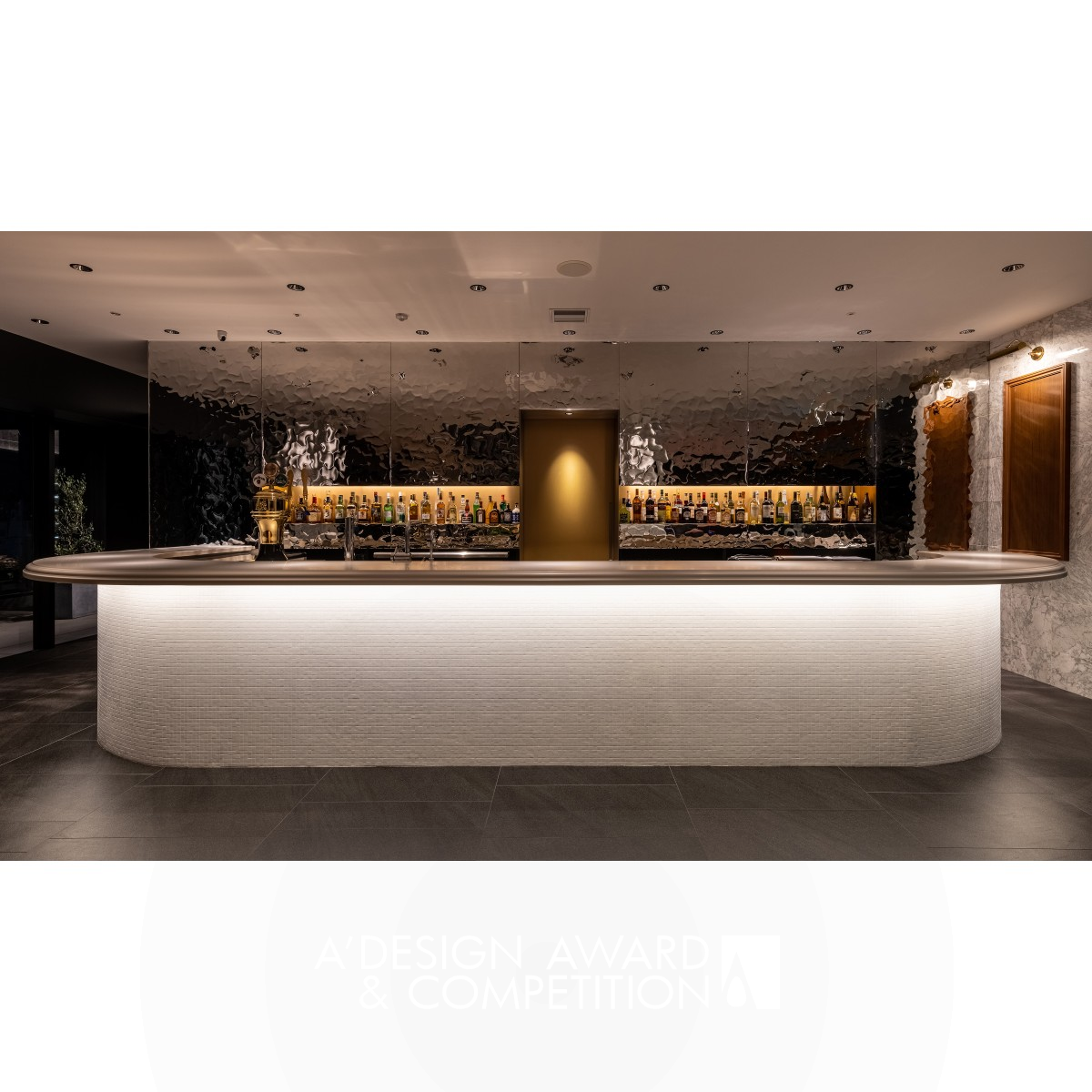 Wavy Stillness Sports Bar by Tetsuya Matsumoto Bronze Interior Space and Exhibition Design Award Winner 2022 