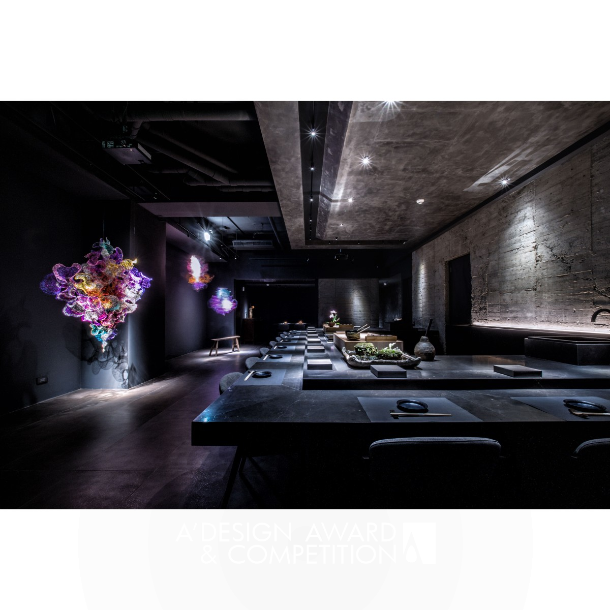 Jian Sushi Restaurant by Chun-Yu Chang Silver Interior Space and Exhibition Design Award Winner 2022 