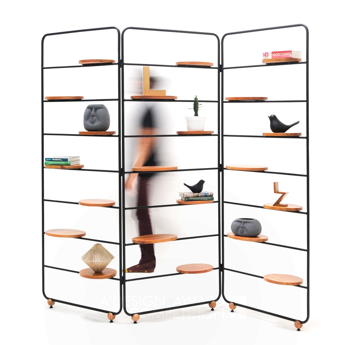 Joaquim Folding Screen by Pedro Galaso Silver Furniture Design Award Winner 2022 