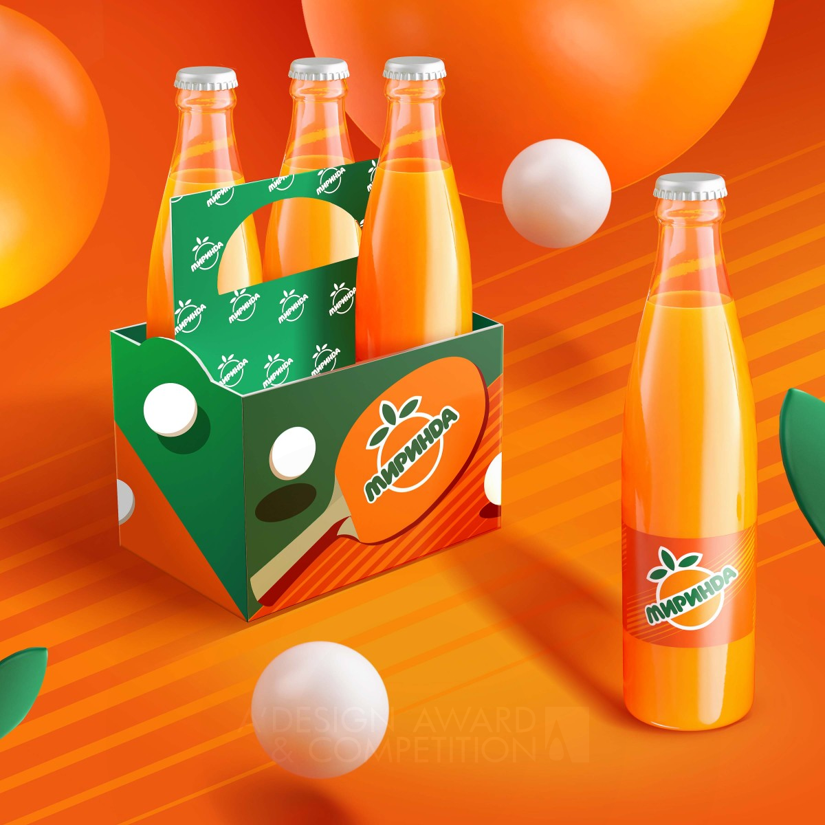 Mirinda Vintage Special Edition Beverage Packaging by PepsiCo Design and Innovation Iron Packaging Design Award Winner 2022 