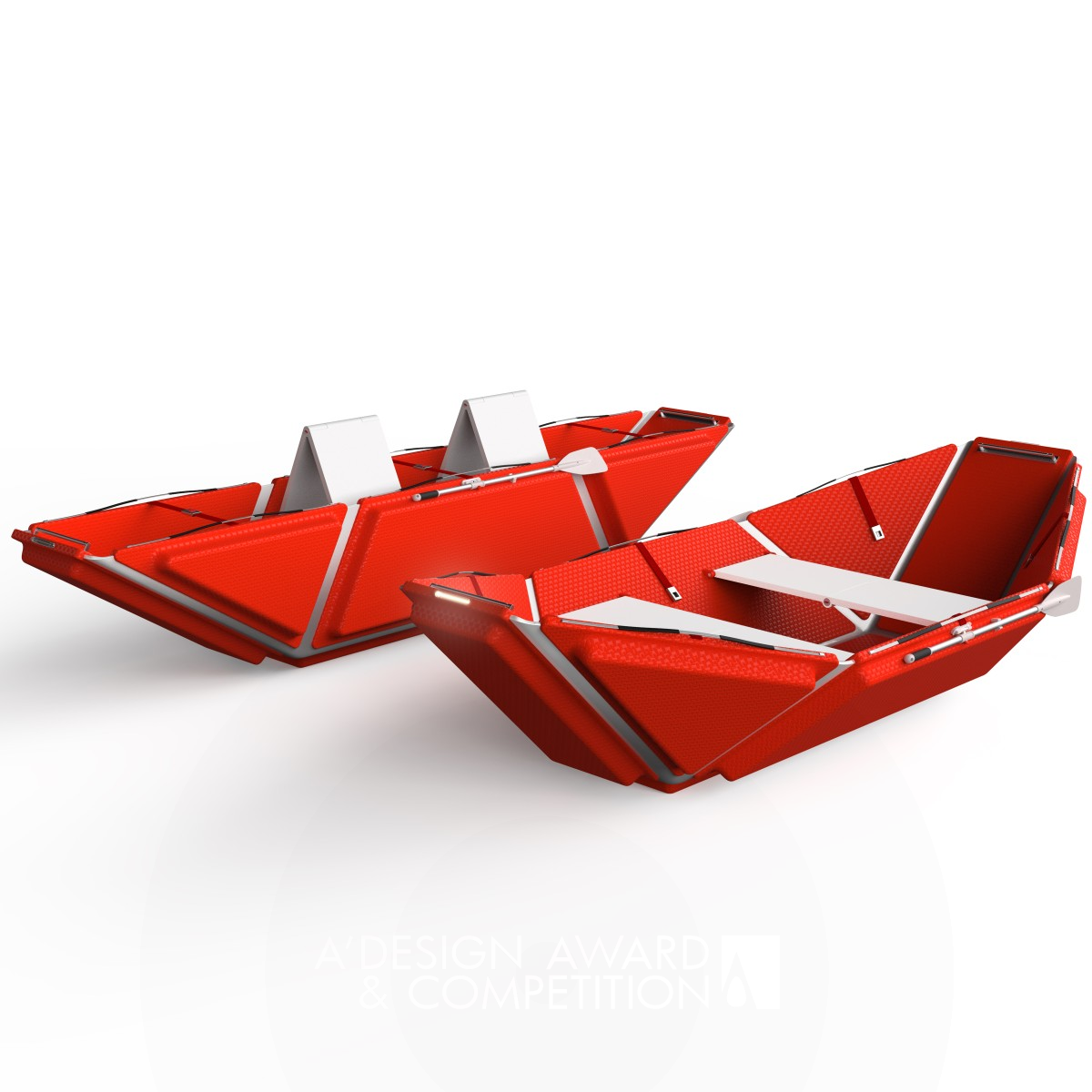 Fold and Rescue Paper Folding Lifeboat by Industrial Design College of LAFA Iron Vehicle, Mobility and Transportation Design Award Winner 2022 