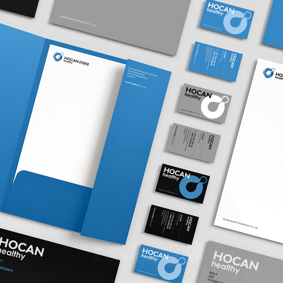 Hocan Healthy Corporate Identity by Guangzhou Cheung Ying Design Co. Ltd. Bronze Graphics, Illustration and Visual Communication Design Award Winner 2022 