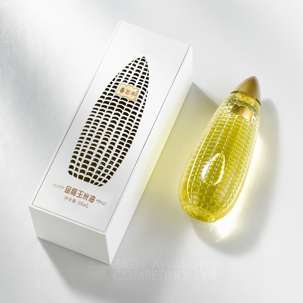 Shan Bai Nian Corn Oil Packaging by Cong Wang Silver Packaging Design Award Winner 2022 